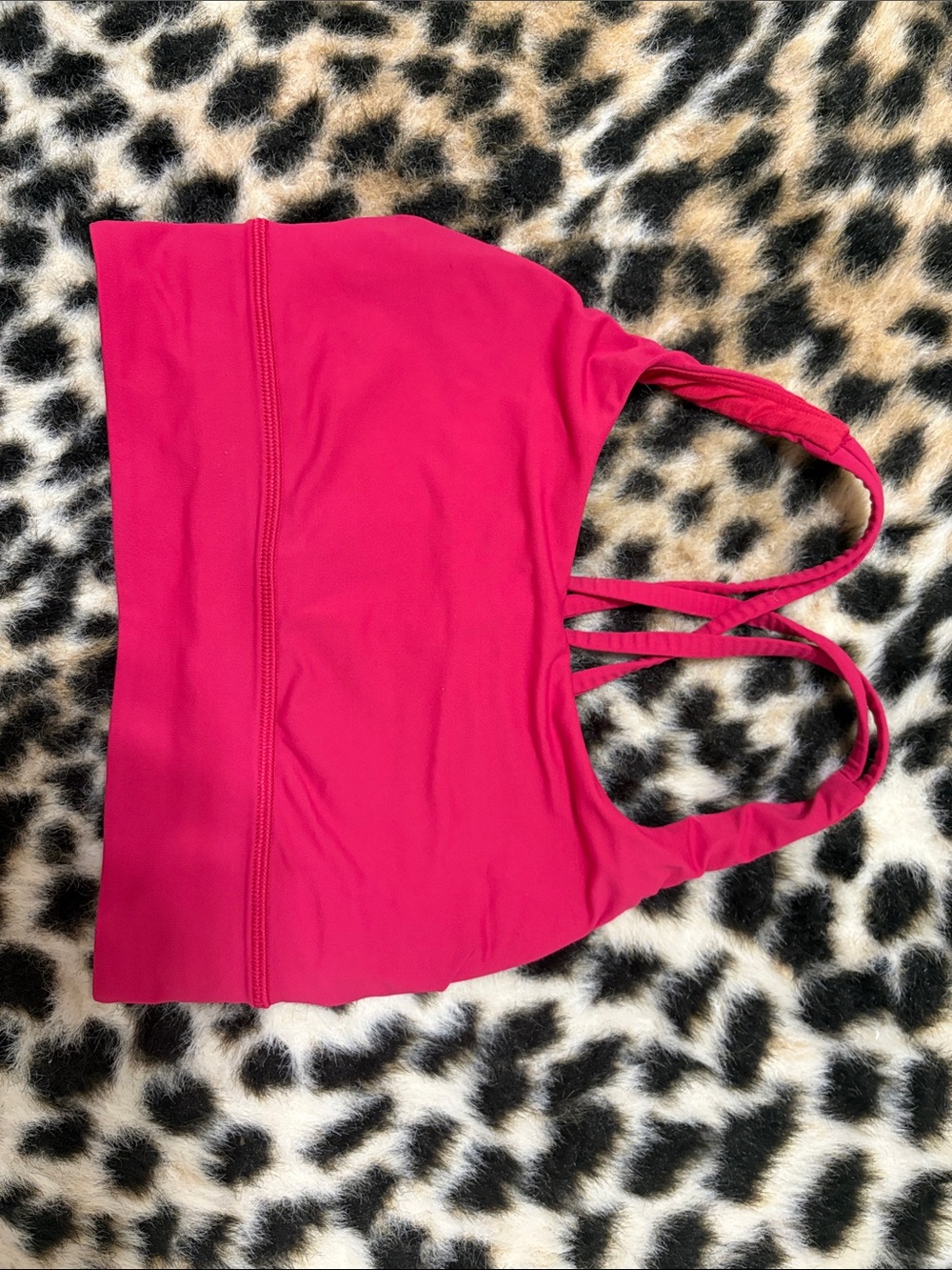 lululemon athletica Fuchsia Pink Strappy Sports Bra